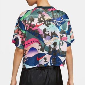 Nike Sports streetwear Icon Clash colorful all over print Short Sleeve Jersey L